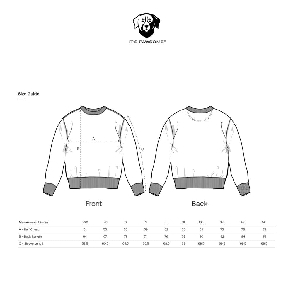 Truien — basics – maattabel